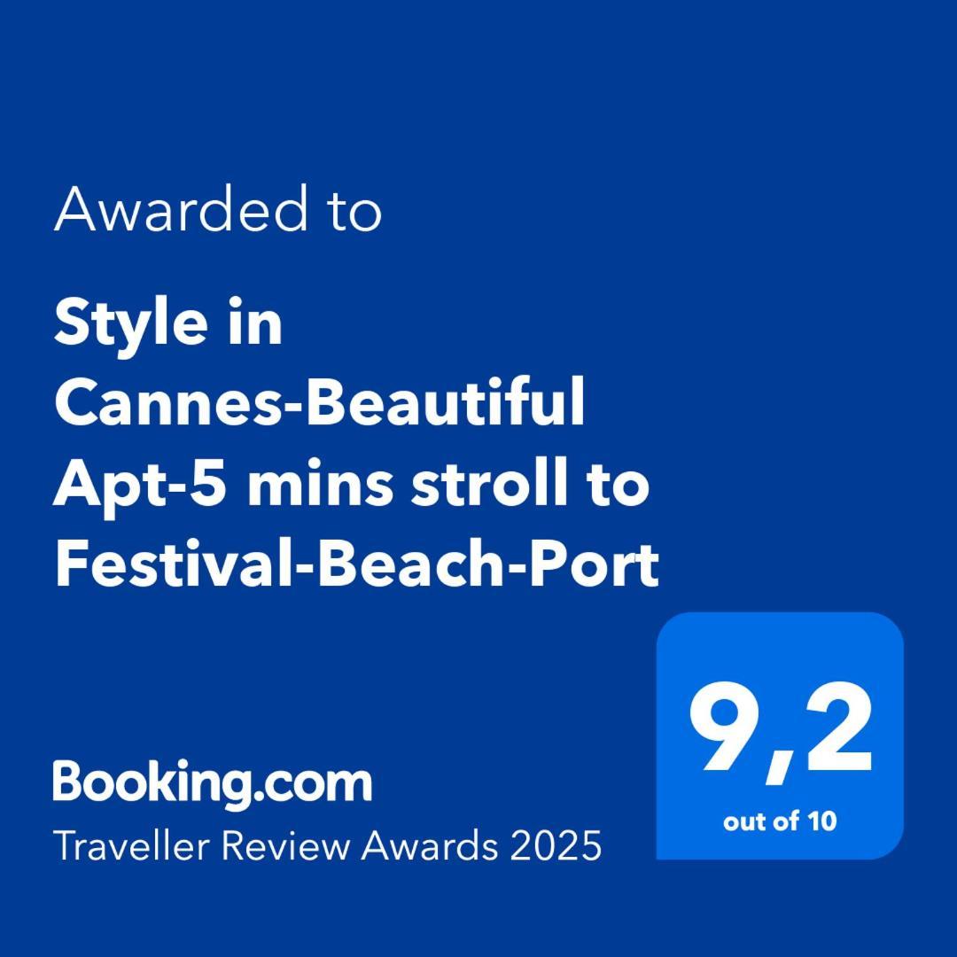 Style In Cannes-Beautiful Apt-5 Mins Stroll To Festival-Beach-Port מראה חיצוני תמונה